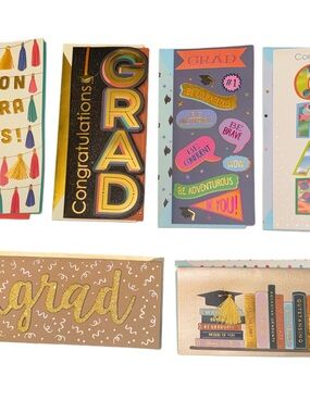 Lot Of 30 Graduation Cards, 5 Of Each , 6 Styles Class Of 2026 Congrats Grad